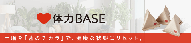 体力BASE 土壌を「菌のチカラ」で、健康な状態にリセット。